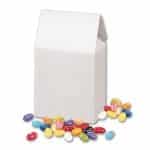 Custom White Gable Box w/ Jelly Belly Jelly Beans with your company logo - 1
