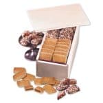 Custom Wooden Collector's Box w/English Butter Toffee & Cinnamon Churro Toffee with your company logo - 1