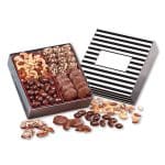 Custom Gourmet Holiday Gift Box with Stripes Sleeve with your company logo - 1