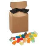 Custom Gummi Bears in Kraft Premium Delights Gift Box with your company logo - 1