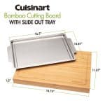 Custom Cuisinart Outdoors® Bamboo Cutting Board With Hidden Tray - Bamboo with your company logo - 7
