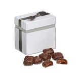 Custom Elegant Treats Gift Box w/Chocolate Sea Salt Caramels with your company logo - 1
