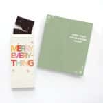 Custom One Color Foil-Stamped Stock Holiday Sentiment Sweeter Cards with Sea Salt Caramel Chocolate Bar with your company logo - 1