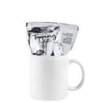 Custom 11 Oz. Classic Ceramic C Handle Coffe Mug Gift Set D with your company logo - 1