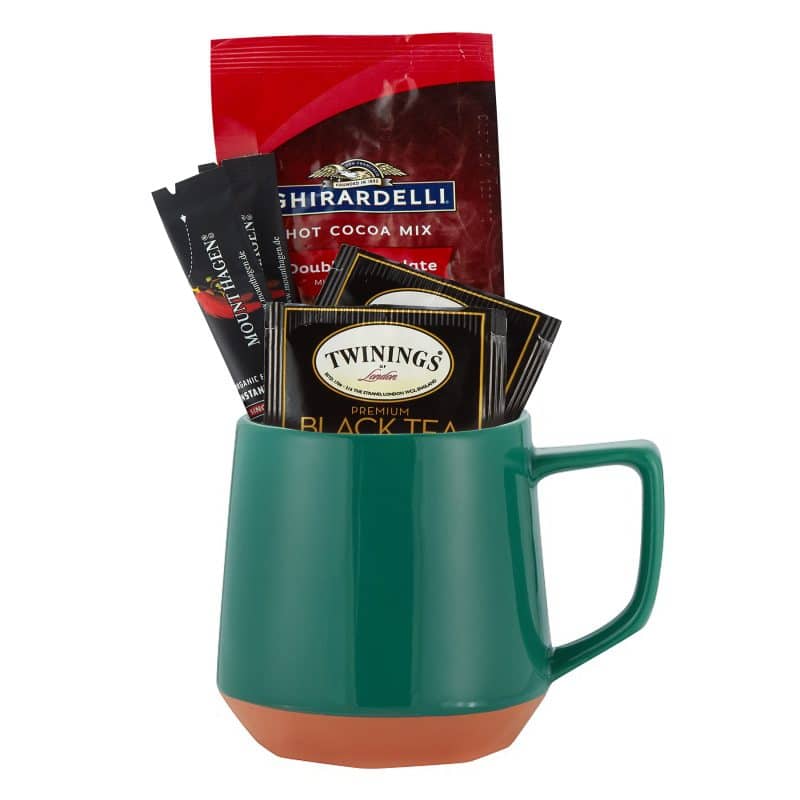 Custom 12 Oz. Terra Cotta Ceramic Mug Gift Set F with your company logo - 1