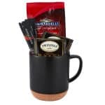 Custom 14 Oz. Cork Bottom Ceramic Mug Gift Set F with your company logo - 4