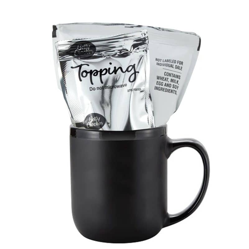 Custom 16 Oz. Confetti Ceramic Mug Cake Mix for Microwave with your company logo - 2