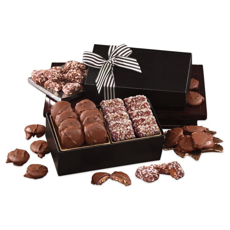 Custom Chocolate Splendor w/Caramel Pecan Clusters & English Butter Toffee with your company logo - 1