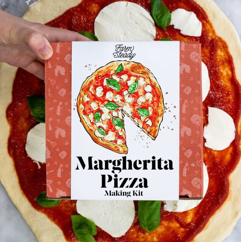 Custom FarmSteady Margherita Pizza DIY & Board Gift Set - Wood with your company logo - 2