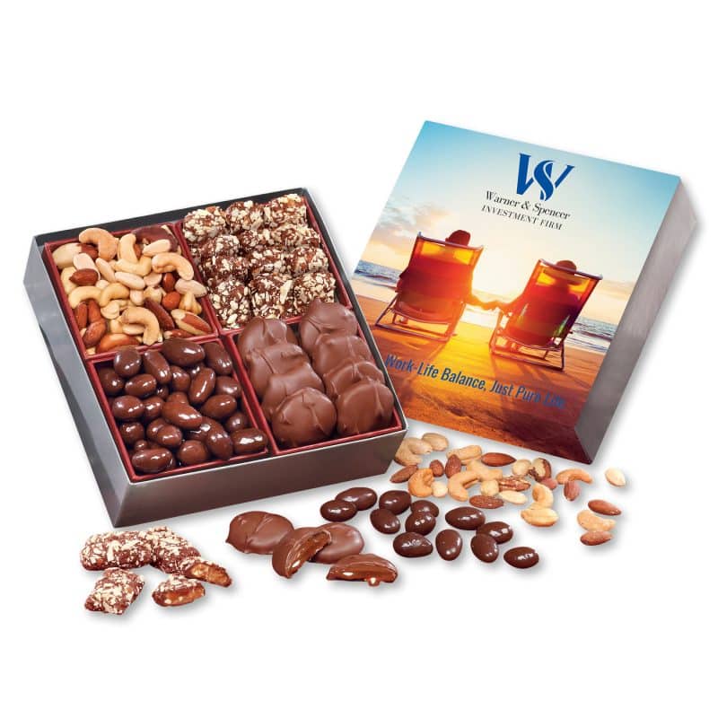 Custom Full Color Gift Box w/ Signature Assortment with your company logo