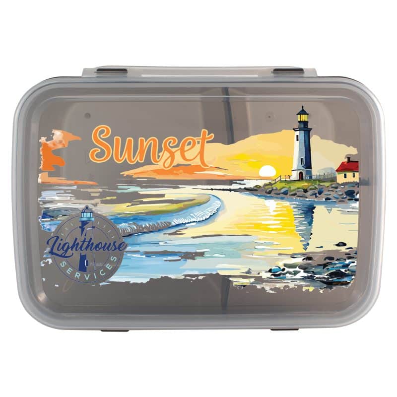 Custom Full Color Translucent Lunch Container with your company logo - 6