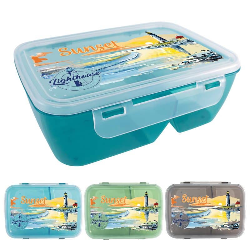 Custom Full Color Translucent Lunch Container with your company logo
