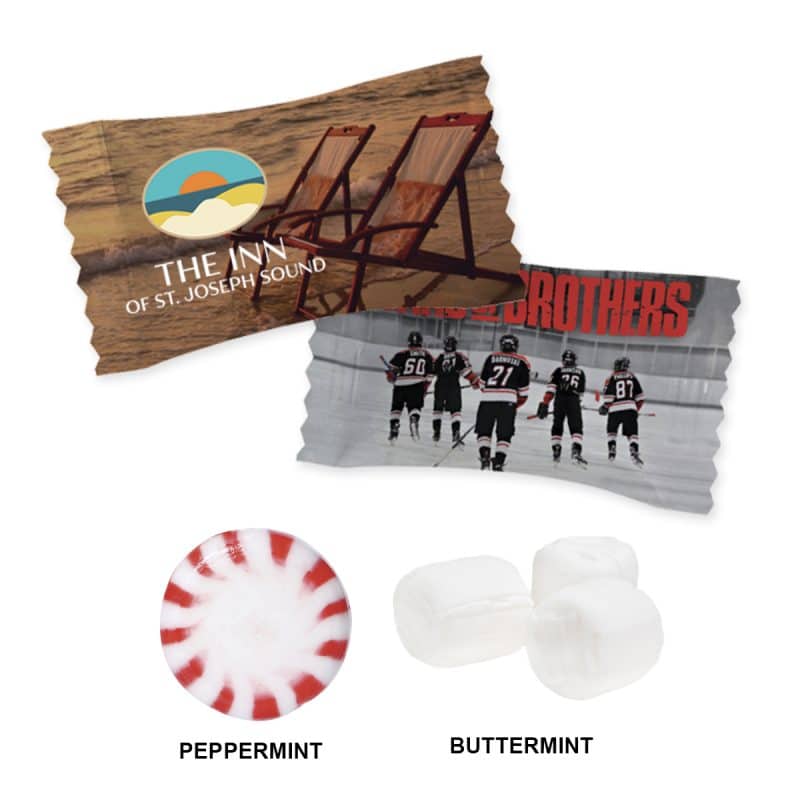 Custom Individually Wrapped Mints with your company logo