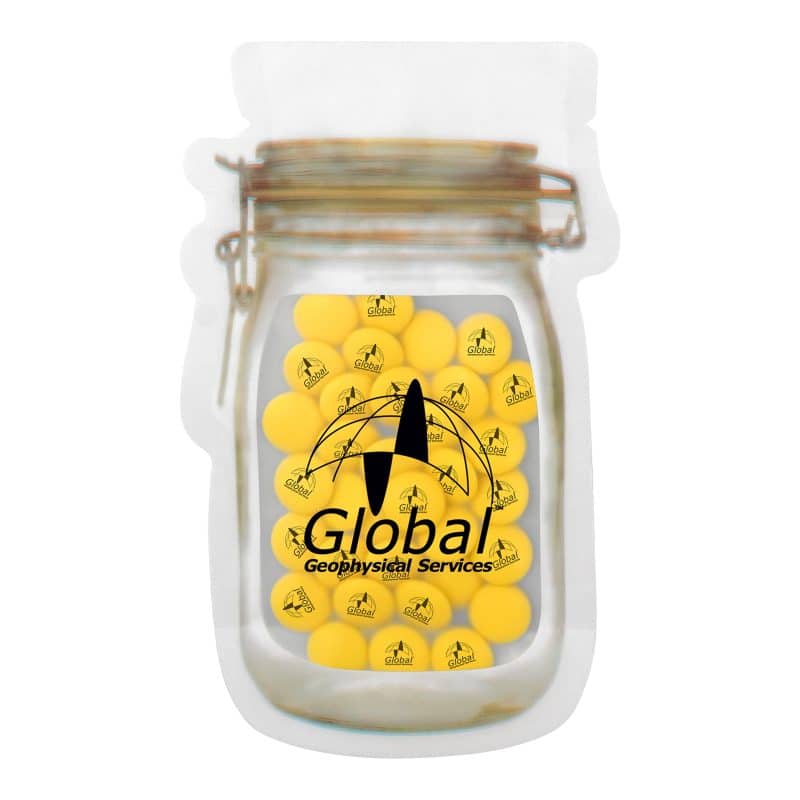 Custom Mason Jar Bag of Printed Candy with your company logo - 4
