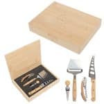 Custom Perfect Pairing Wine & Cheese Knife Set with your company logo