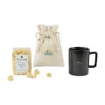 Custom Poppinsanity Artisanal Popcorn Mug Stuffer - Matte Black with your company logo