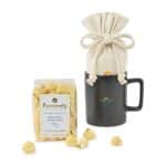 Custom Poppinsanity Artisanal Popcorn Mug Stuffer - Matte Black with your company logo - 2