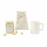 Custom Poppinsanity Artisanal Popcorn Mug Stuffer - Matte White with your company logo - 1
