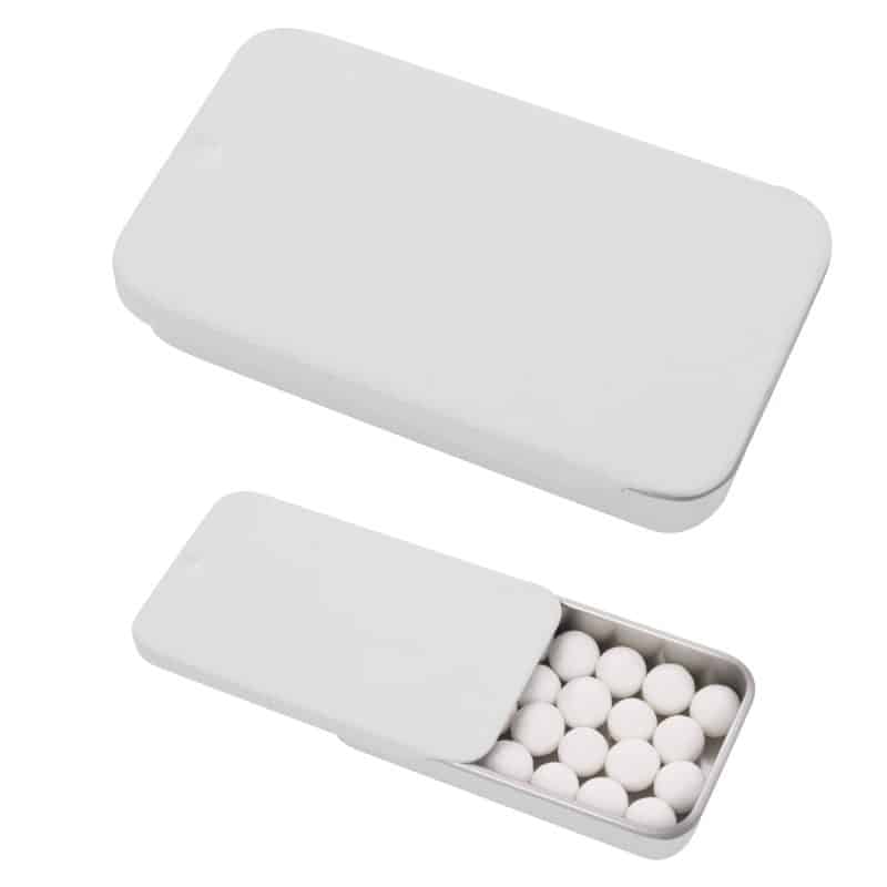 Custom Signature Peppermints In Slider Tin with your company logo - 1