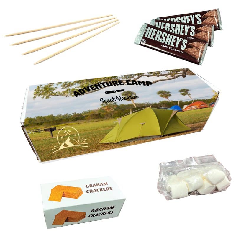 Custom S'mores Campfire Kit with your company logo