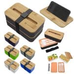 Custom Stackable Bento Box With Phone Stand with your company logo