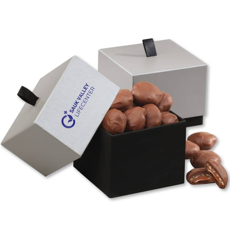 Custom Subtle Sophistication with Caramel Pecan Clusters with your company logo