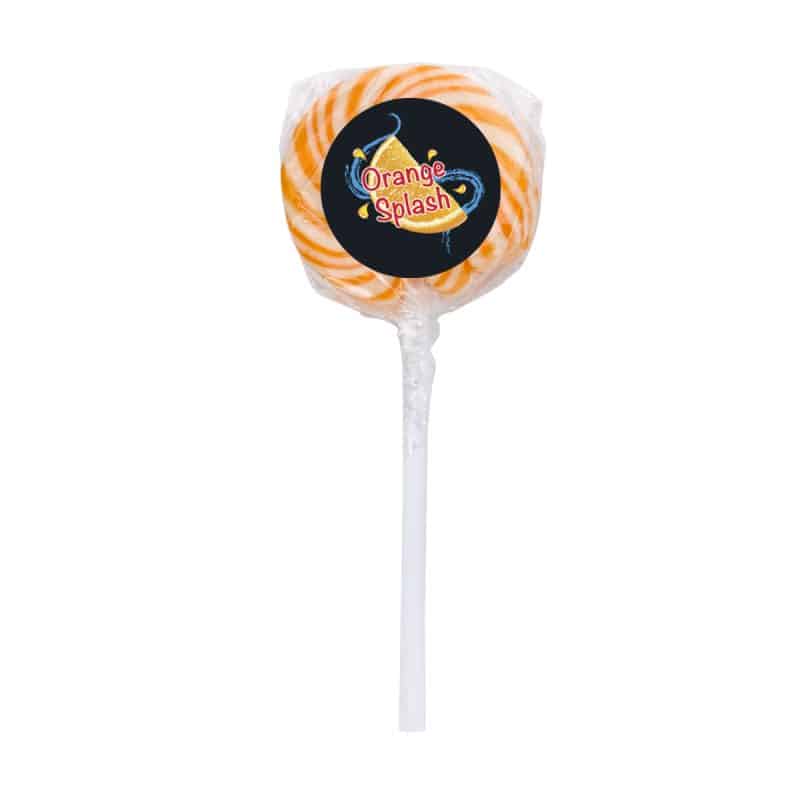Custom Swirl Lollipop With Round Label with your company logo - 3