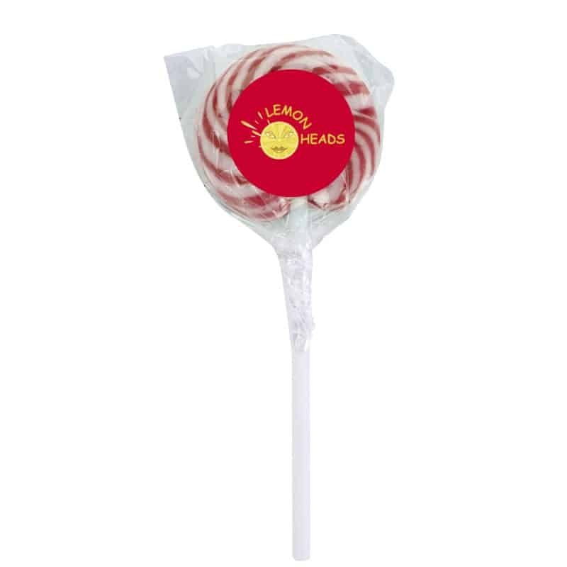 Custom Swirl Lollipop With Round Label with your company logo - 5
