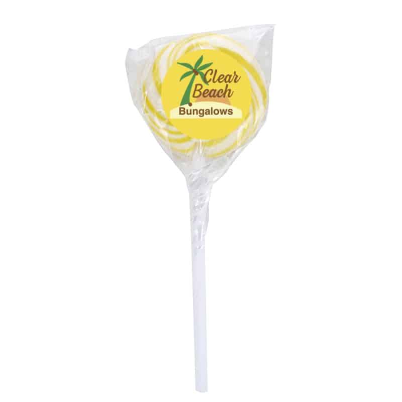 Custom Swirl Lollipop With Round Label with your company logo - 6