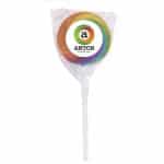 Custom Swirl Lollipop With Round Label with your company logo - 7