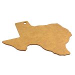 Custom 13 3/8" Vellum™ Texas Shaped Wood Paper Composite Serving & Cutting Board with your company logo - 4