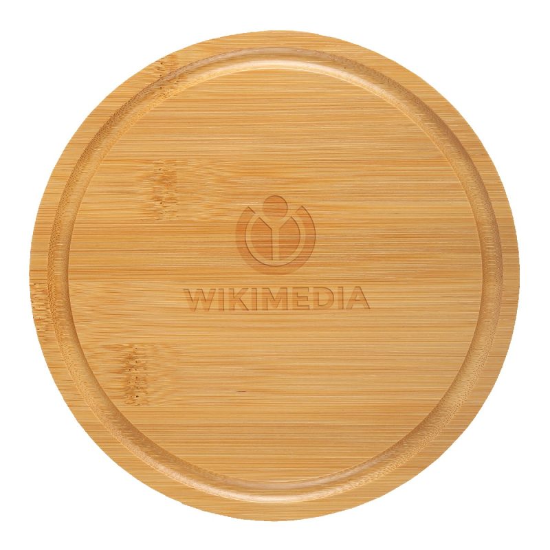 Custom 8 Piece Swivel Top Bamboo Cheese Board Set with your company logo - 2