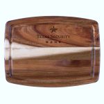 Custom 8" TB Home® Acacia Wood Serving & Cutting Board w/Juice Groove with your company logo