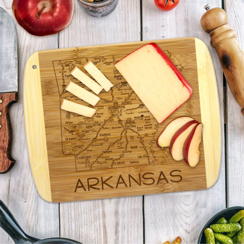 Custom A Slice of Life Arkansas Serving & Cutting Board with your company logo - 3
