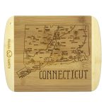 Custom A Slice of Life Connecticut Serving & Cutting Board with your company logo