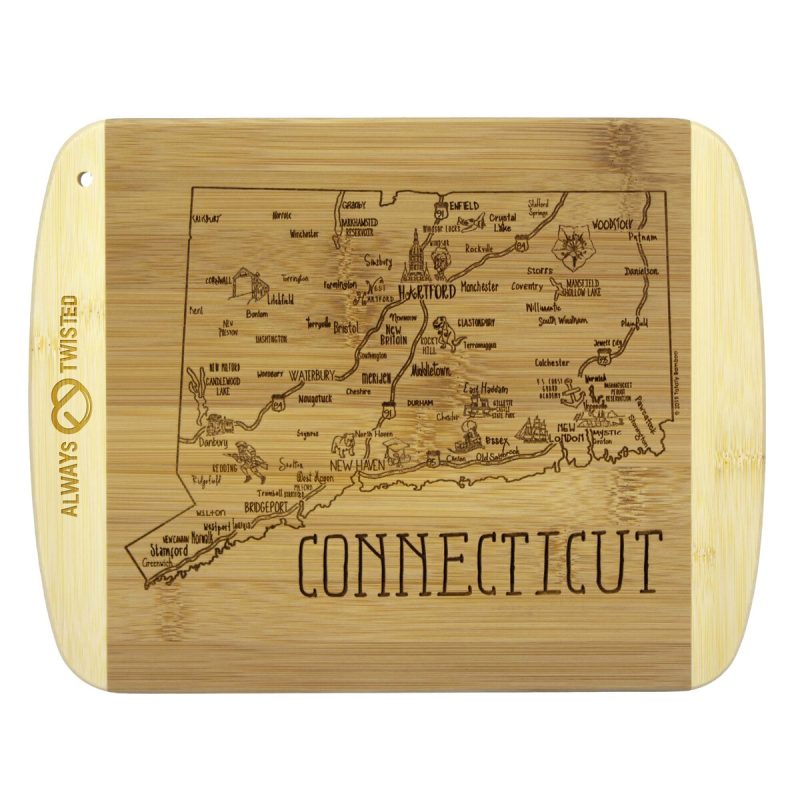 A-Slice-of-Life-Connecticut-Serving-Cutting-Board-20-6894 Custom A Slice of Life Connecticut Serving & Cutting Board with your company logo