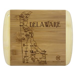 Custom A Slice of Life Delaware Serving & Cutting Board with your company logo