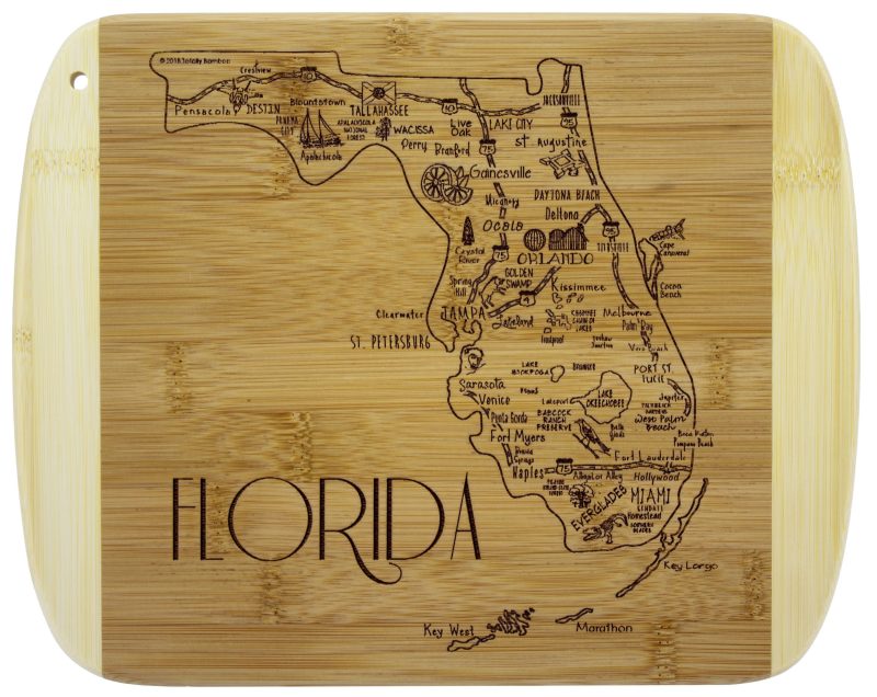 Custom A Slice of Life Florida Serving & Cutting Board with your company logo - 6