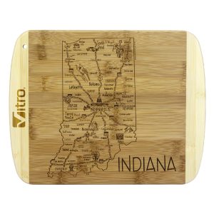 Custom A Slice of Life Indiana Serving & Cutting Board with your company logo