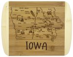 Custom A Slice of Life Iowa Serving & Cutting Board with your company logo - 4
