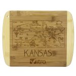 Custom A Slice of Life Kansas Serving & Cutting Board with your company logo