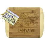 Custom A Slice of Life Kansas Serving & Cutting Board with your company logo - 2