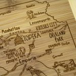 Custom A Slice of Life Kansas Serving & Cutting Board with your company logo - 3