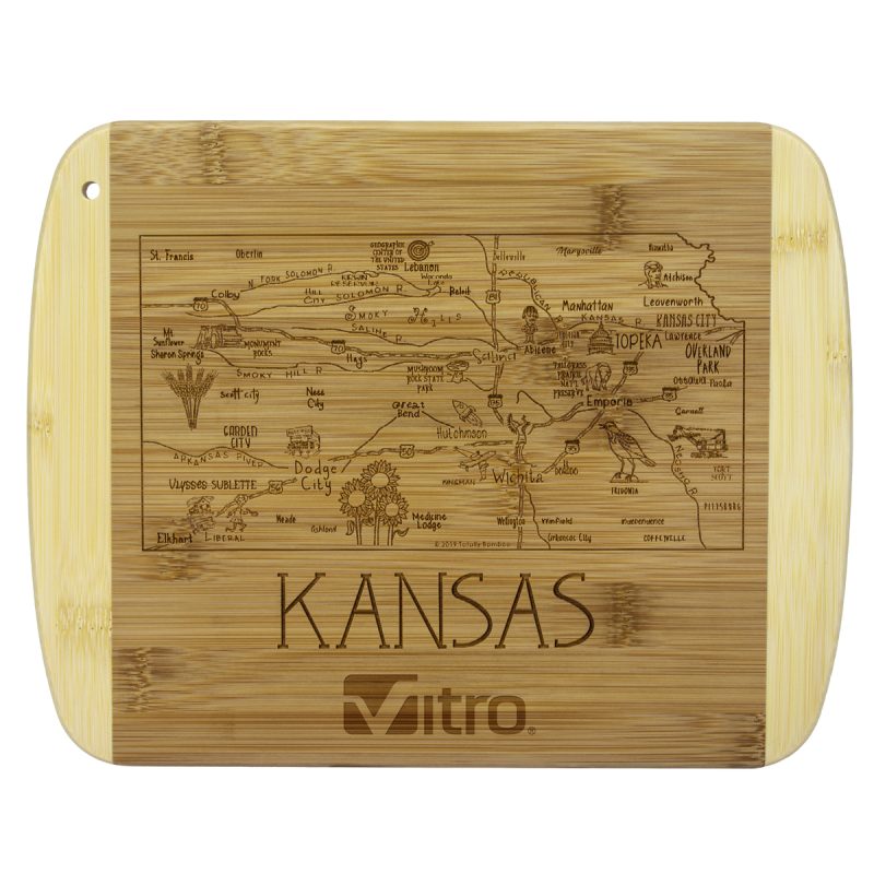 A-Slice-of-Life-Kansas-Serving-Cutting-Board-20-6898 Custom A Slice of Life Kansas Serving & Cutting Board with your company logo