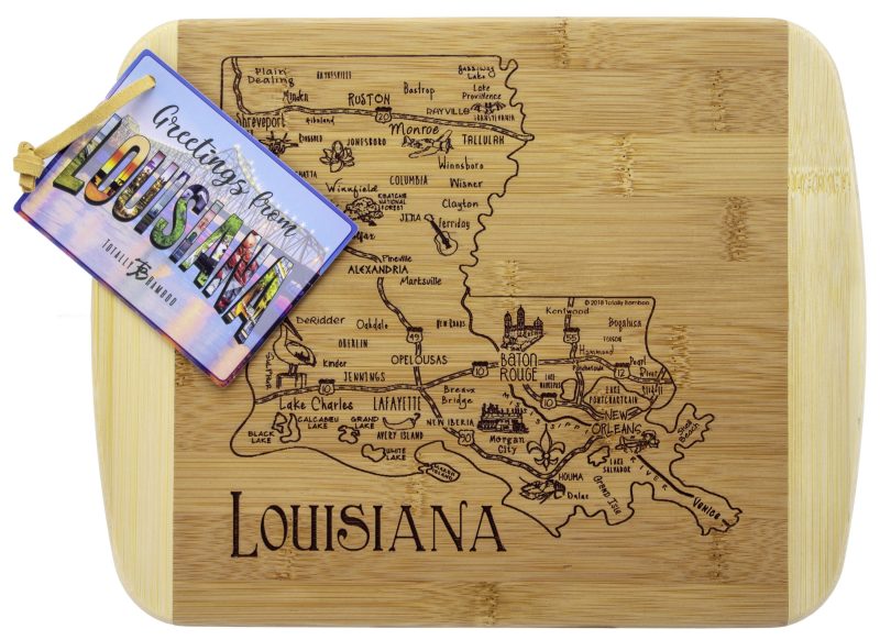 Custom A Slice of Life Louisiana Serving & Cutting Board with your company logo - 1