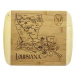 Custom A Slice of Life Louisiana Serving & Cutting Board with your company logo