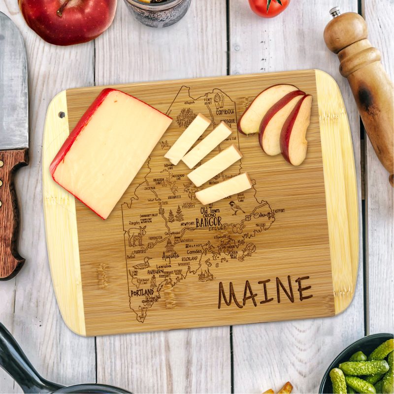 Custom A Slice of Life Maine Serving & Cutting Board with your company logo - 1