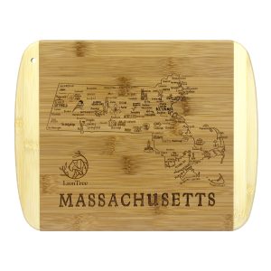 Custom A Slice of Life Massachusetts Serving & Cutting Board with your company logo