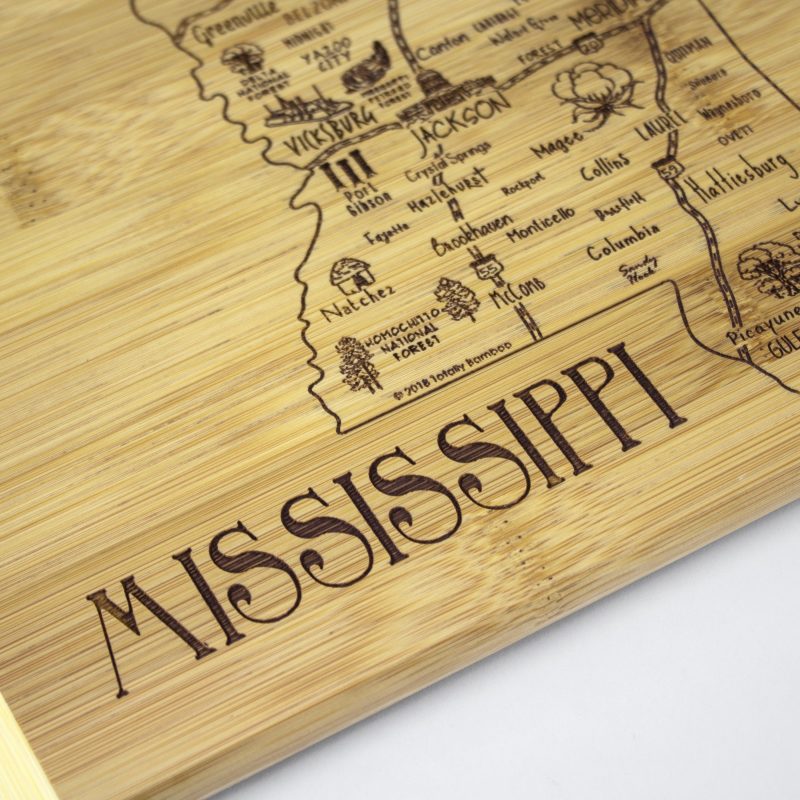 Custom A Slice of Life Mississippi Serving & Cutting Board with your company logo - 4