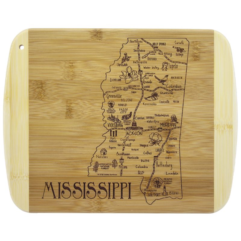 Custom A Slice of Life Mississippi Serving & Cutting Board with your company logo - 5